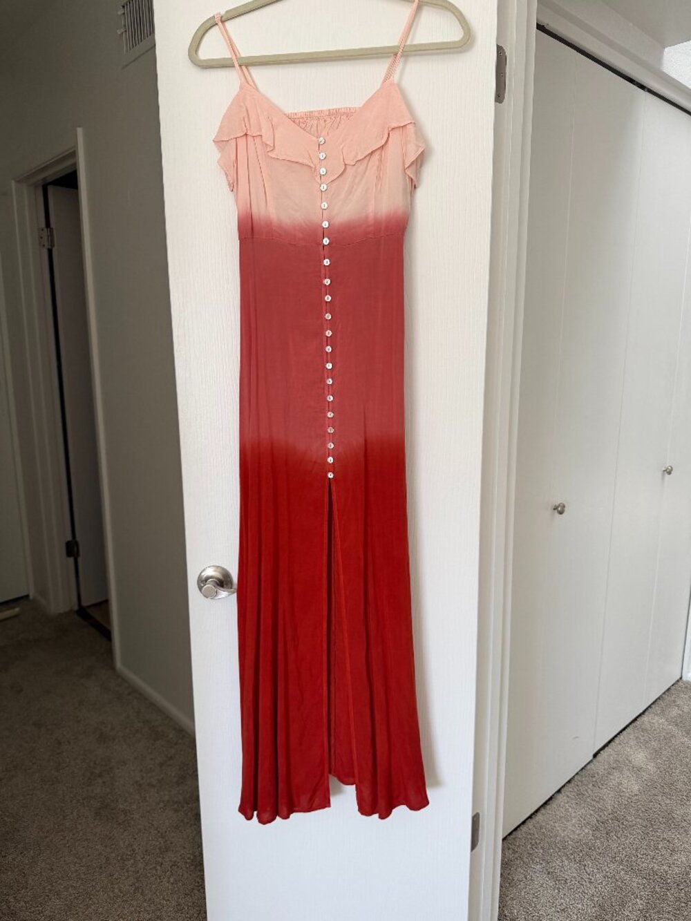 Forever 21 ombré maxi dress in warm orange tones
